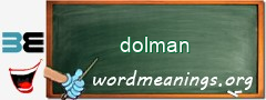 WordMeaning blackboard for dolman